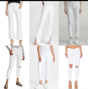 NWT Rag & Bone White Boyfriend Dre Jeans